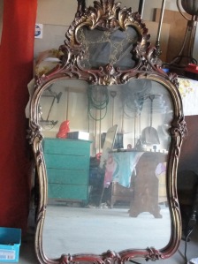 Large antique mirror from estate sale.