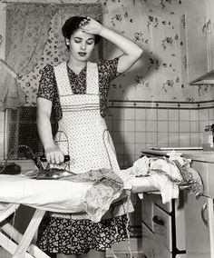 ironing mom